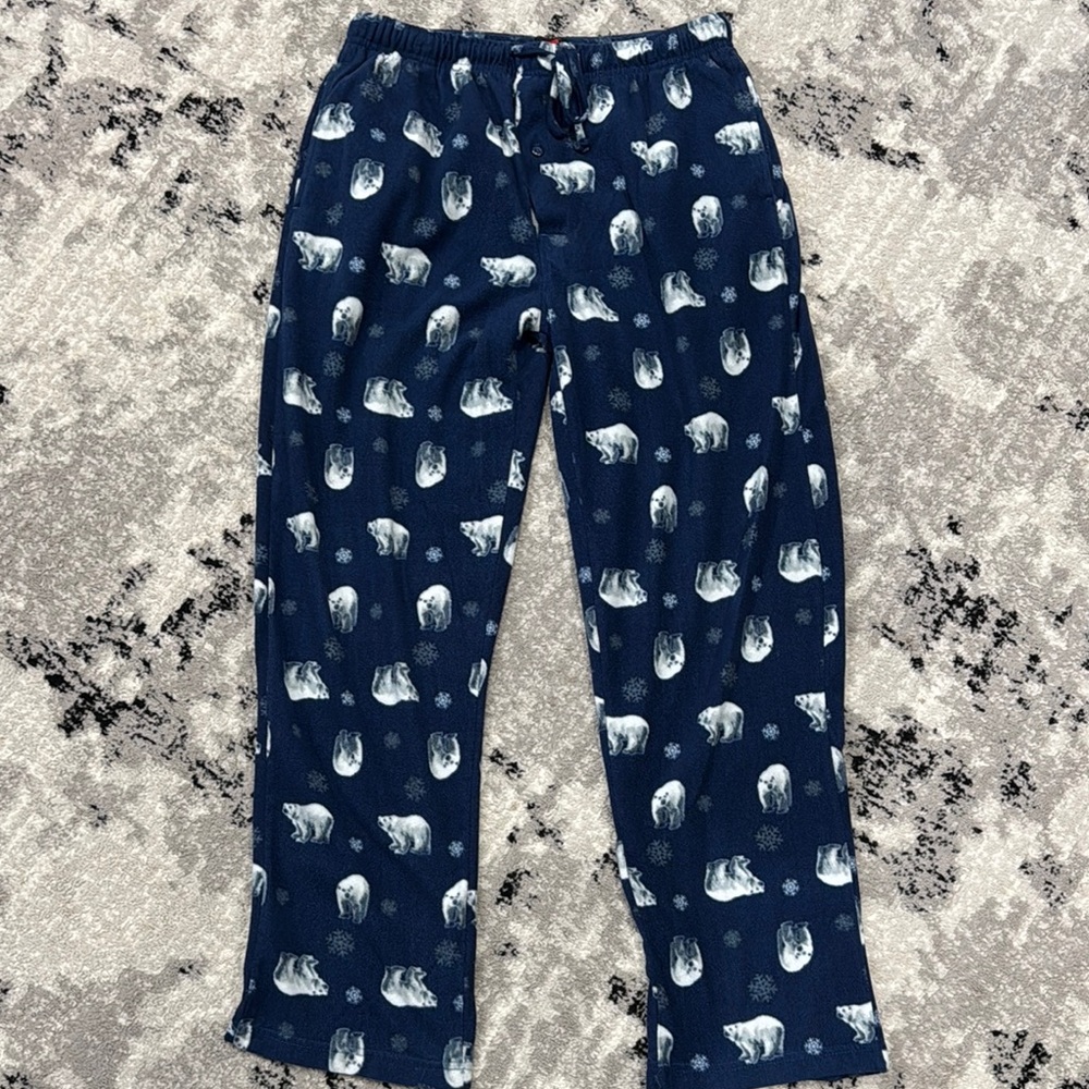 Cozy Pajamas in Navy Blue with Polar Bear Print